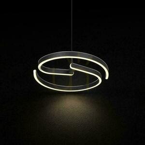 V-TAC pendelarmatur 25W LED spiral fi40cm svart VT-84045 4000K 3250lm small 1