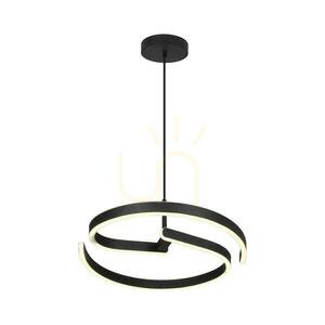 V-TAC pendelarmatur 25W LED spiral fi40cm svart VT-84045 4000K 3250lm small 0