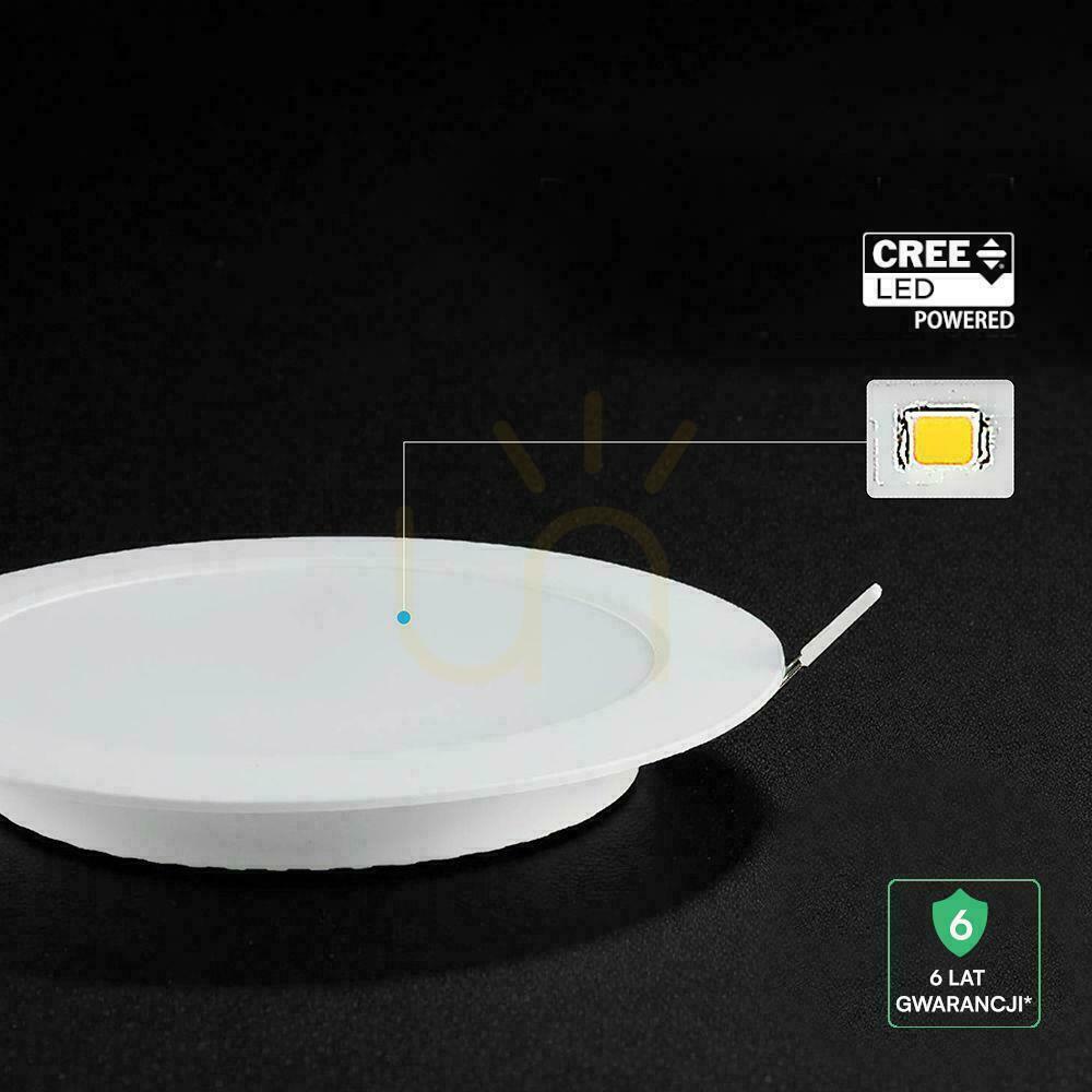 Utsikt V-TAC 24W LED CREE CHIP infälld downlight panel rund 294x29mm VT-61024CCT 2640lm 6 års garanti V-TAC 24W LED CREE CHIP infälld downlight panel rund 294x29mm VT-61024CCT 2640lm 6 års garanti