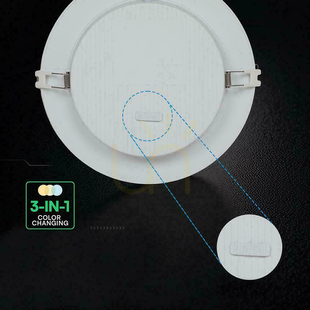 Förhandsvisning V-TAC 24W LED CREE CHIP infälld downlight panel rund 294x29mm VT-61024CCT 2640lm 6 års garanti V-TAC 24W LED CREE CHIP infälld downlight panel rund 294x29mm VT-61024CCT 2640lm 6 års garanti