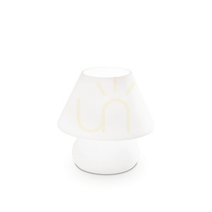 Bordslampa Ideallux PRATO TL1 Small vit glas 074726 0 Bordslampa Ideallux PRATO TL1 Small vit glas 074726 small 0