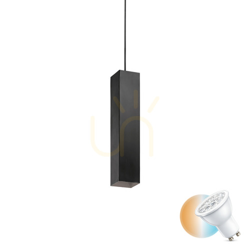 Kontrollera Takpendel Ideallux Look 126913 svart metall GU10 66–230 cm