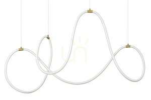 Luces Exclusivas DEAN LE41385 LED-pendellampa, guldfärgad, 150 cm small 1