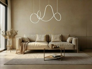 Luces Exclusivas DEAN LE41385 LED-pendellampa, guldfärgad, 150 cm small 2