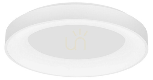 Kontrollera Luces Exclusivas TOME SMART LE41509 plafond, mattvit, Ø 60 × 9 cm, LED 50 W 3250 lm, två färgtemperaturer 3000 K / 4000 K