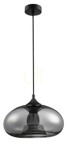 Luces Exclusivas CANTOS LE41941 pendellampa, svart/krom, 28 cm, 1×E27 small 0