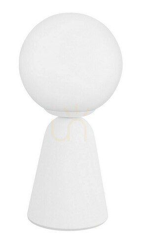 Kontrollera Bordslampa Luces Exclusivas IBAGUE LE42065 vit, betongfot, ø10 × 20 cm, G9