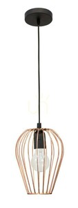 Pendellampa Luces Exclusivas PUENTE LE42153 kopparfärgad E27 17 cm small 0