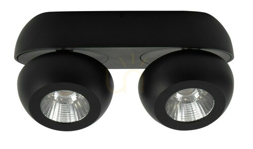 Kontrollera Takspotlight MALAMBO Luces Exclusivas LE42453 svart dubbel LED 2×5 W 800 lm 3000 K