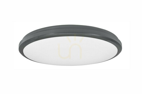 Kontrollera Luces Exclusivas TALAVERA LE71426 LED-taklampa för utomhusbruk 30 W, mörkgrå/vit, Ø 32 cm