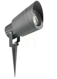 Trädgårdsspotlight med markspett TORREJON Luces Exclusivas LE71457, grå, GU10 small 1
