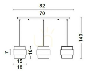 VIEJA Luces Exclusivas taklampa LE42625 small 5