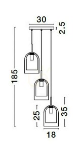BONAO Luces Exclusivas taklampa LE42640 small 5