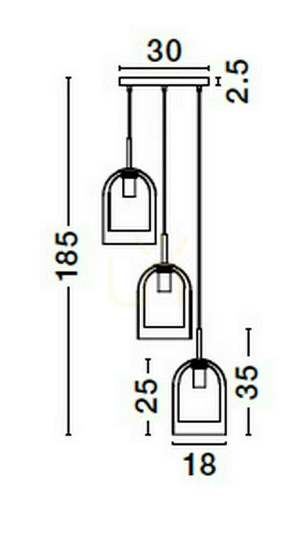 Kontrollera BONAO Luces Exclusivas taklampa LE42643 BONAO Luces Exclusivas taklampa LE42643