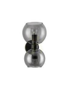 Svart Luces Exclusivas REPOS LE42648 vägglampa i rökglas 2 × E14 max 5 W small 0
