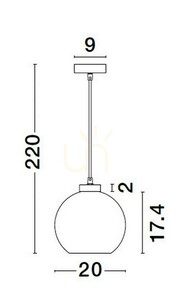REPOS Luces Exclusivas taklampa LE42649 small 3