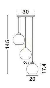 REPOS Luces Exclusivas taklampa LE42650 small 3