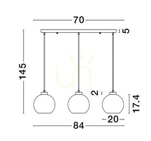 REPOS Luces Exclusivas taklampa LE42651 small 3