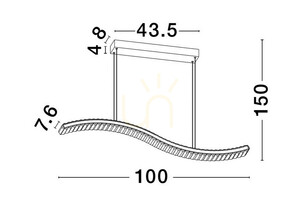 BAUTA Luces Exclusivas taklampa LE42677 small 4