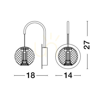CANA vägglampa från Luces Exclusivas LE42695 5 CANA vägglampa från Luces Exclusivas LE42695 small 5