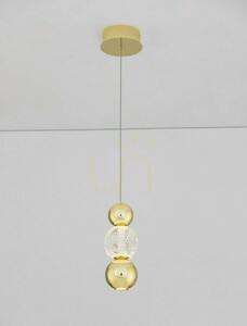 PONCE Luces Exclusivas LE42699 guldfärgad LED-pendellampa, 6 W small 2