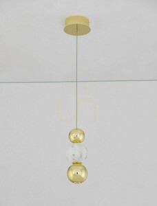 PONCE Luces Exclusivas LE42699 guldfärgad LED-pendellampa, 6 W small 3