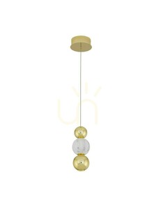PONCE Luces Exclusivas LE42699 guldfärgad LED-pendellampa, 6 W small 0
