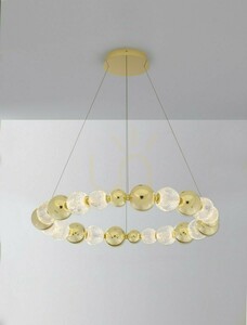 Luces Exclusivas PONCE LE42703 guldfärgad LED-pendellampa 94 cm 46 W small 2