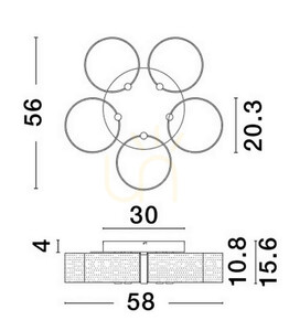 Plafond TUNAS Luces Exclusivas LE42742 small 4