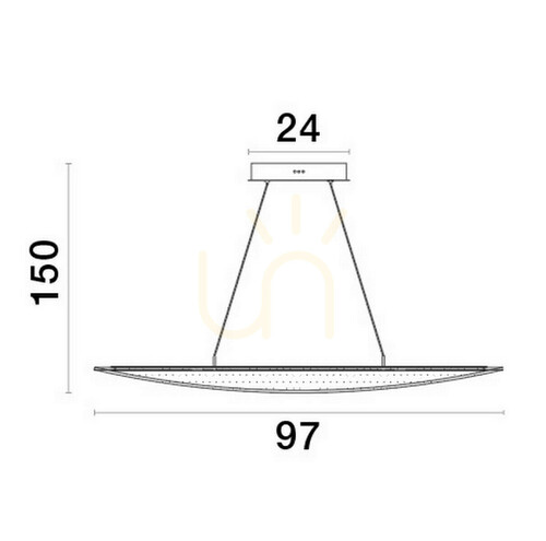 Kontrollera Guldfärgad LED-pendellampa Luces Exclusivas COLIMA LE42755 31 W 2156 lm 3000 K 97 cm