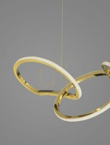 Guldfärgad LED-pendellampa CELAYA Luces Exclusivas LE42759, 82 cm, 3000 K small 3