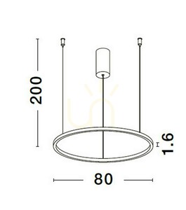 TOLUCA Luces Exclusivas taklampa LE42778 small 2