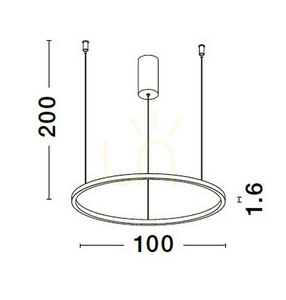 TOLUCA Luces Exclusivas taklampa LE42785 small 2