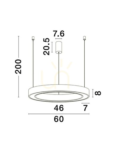 Kontrollera SONORA Luces Exclusivas taklampa LE42807
