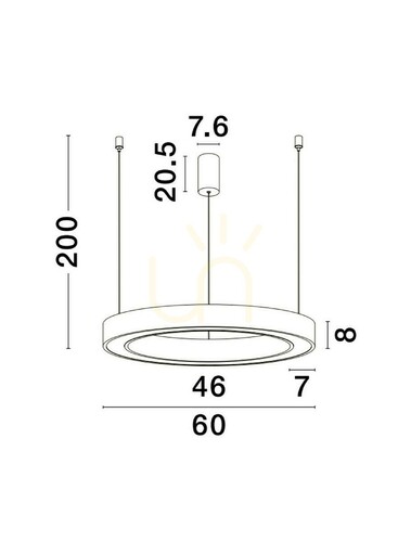 Kontrollera SONORA Luces Exclusivas taklampa LE42808