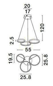 GARCIA Luces Exclusivas Taklampa LE42826 small 2