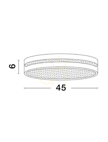 Kontrollera Plafond TIJUANA Luces Exclusivas LE42833