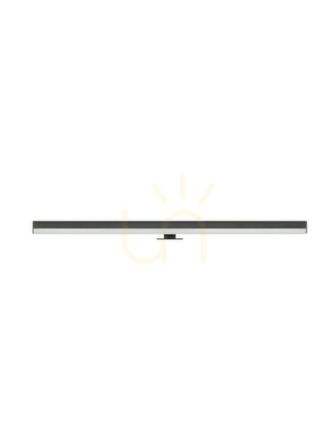 Kontrollera VALLES Luces Exclusivas LED badrumsvägglampa svart 18 W 63 cm