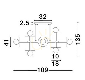 URUAPAN taklampa från Luces Exclusivas LE42885 small 2