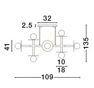 URUAPAN Pendellampa från Luces Exclusivas LE42890 small 1