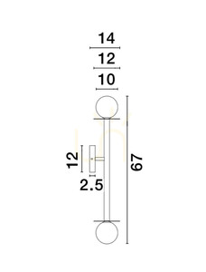MORELOS Luces Exclusivas vägglampa LE42894 small 1