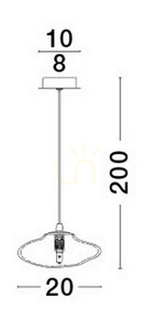 NAYARIT Luces Exclusivas taklampa LE42898 small 2