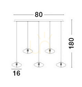 NAYARIT Luces Exclusivas taklampa LE42902 small 2