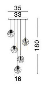 CABRAL Luces Exclusivas taklampa LE42903 small 2