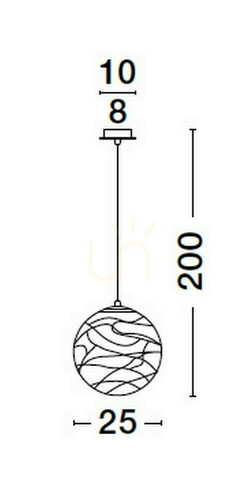 Kontrollera CABRAL Luces Exclusivas taklampa LE42905