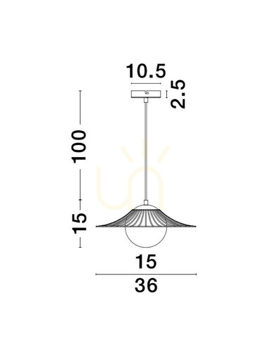 Kontrollera NAVOJOA Luces Exclusivas taklampa LE42931