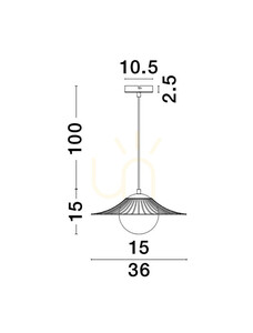 NAVOJOA Luces Exclusivas taklampa LE42931 1 NAVOJOA Luces Exclusivas taklampa LE42931 small 1