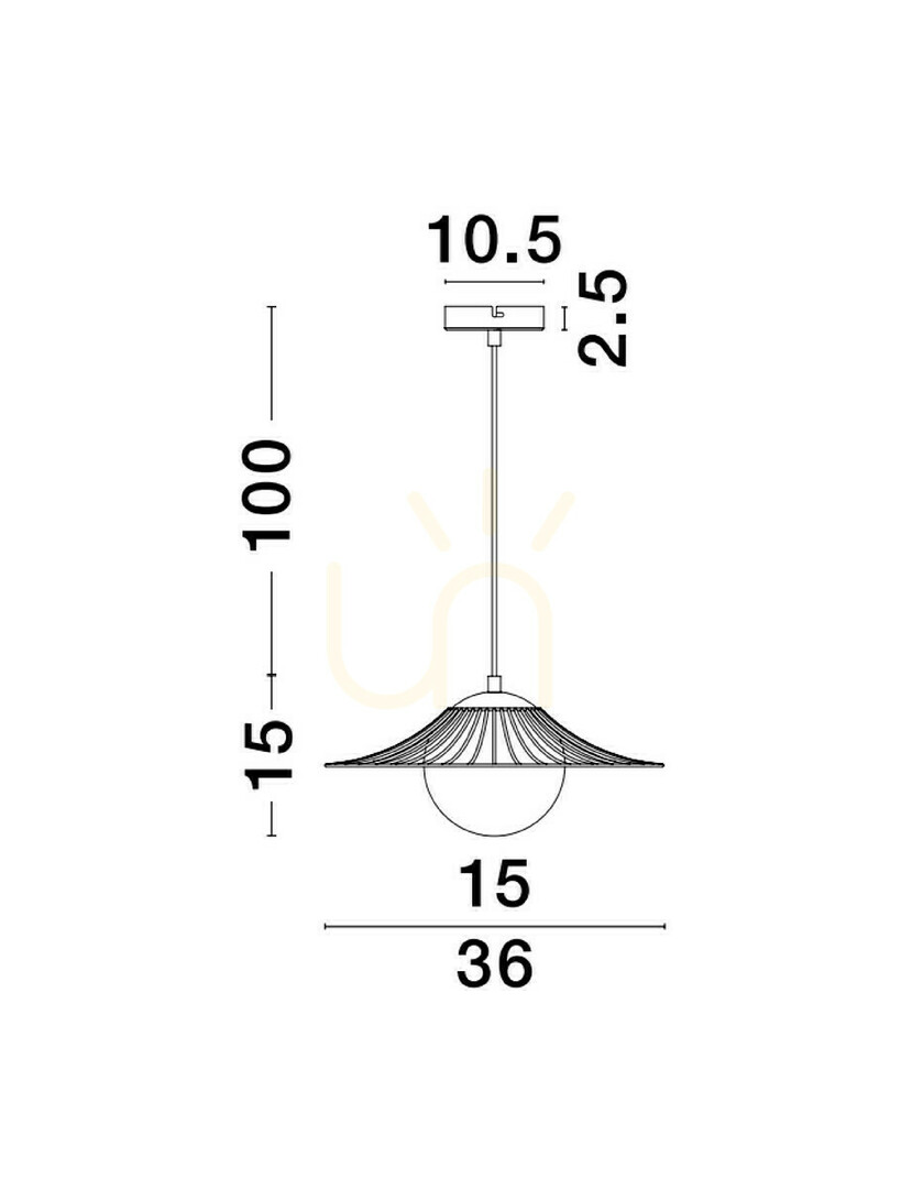 Utsikt NAVOJOA Luces Exclusivas taklampa LE42931 NAVOJOA Luces Exclusivas taklampa LE42931