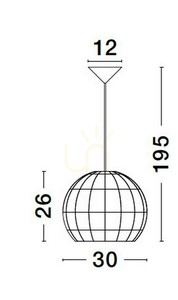 REYNOSA Luces Exclusivas taklampa LE42945 small 3