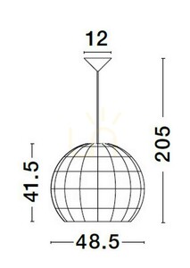 REYNOSA Luces Exclusivas taklampa LE42946 small 2